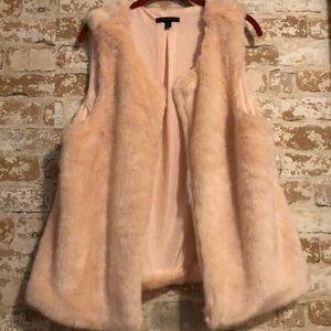 Signature Studio Faux Fur Vest Lt Peach Sz XL Soft